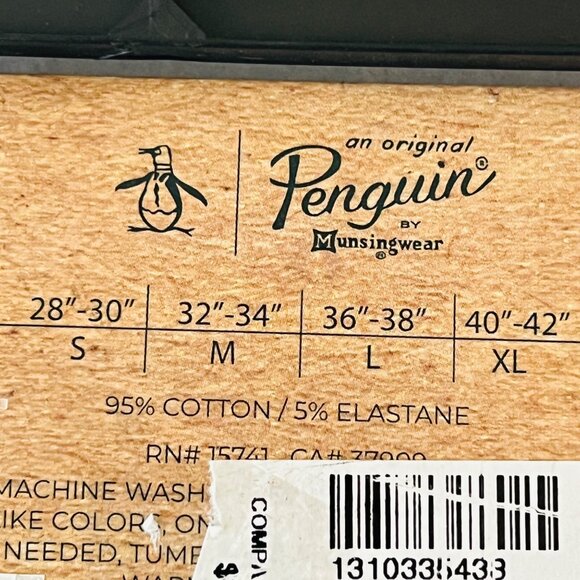 Original Penguin Men's Grey Blue 2-Pack Cotton Stretch Boxer Briefs Size L NWT - Picture 7 of 7